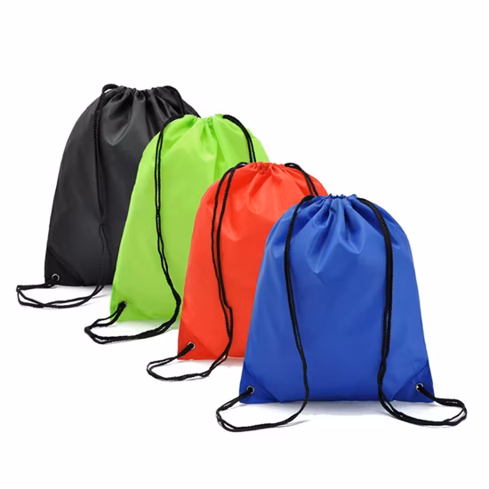 Borsa da palestra con coulisse in poliestere con logo personalizzato per palestra sportiva Borsa con coulisse sportiva